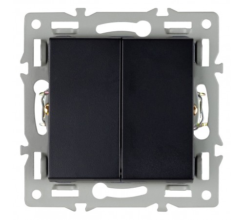 Выключатель двухклавишный без рамки Arlight 043725 SWT