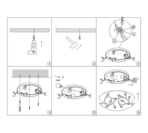 Накладной светильник Globo 40404-3 Burgundy