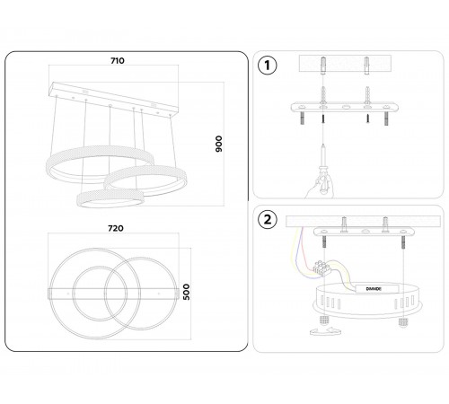 Подвесной светильник Ambrella Light FA6162 FA