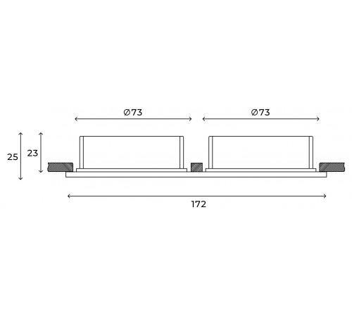 Встраиваемый светильник Hesby Lighting HSBL_0111 Eclipse