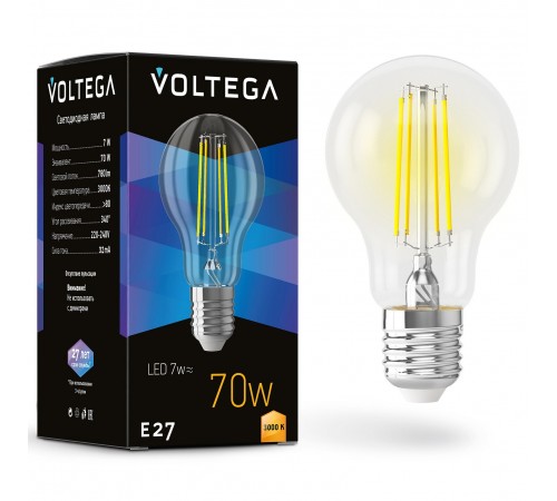 Лампа светодиодная Voltega 7225 General purpose bulb E27 7W