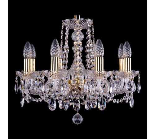 Подвесная люстра Bohemia Ivele Crystal 1402/8/160/G 1402