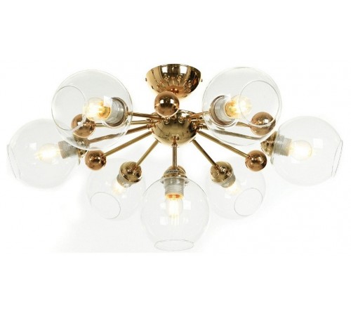 Люстра на штанге LUMINA DECO LDC 8040-7 F.GD+PR Devoli