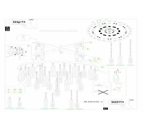 Накладной светильник Eglo 93433 Calaonda