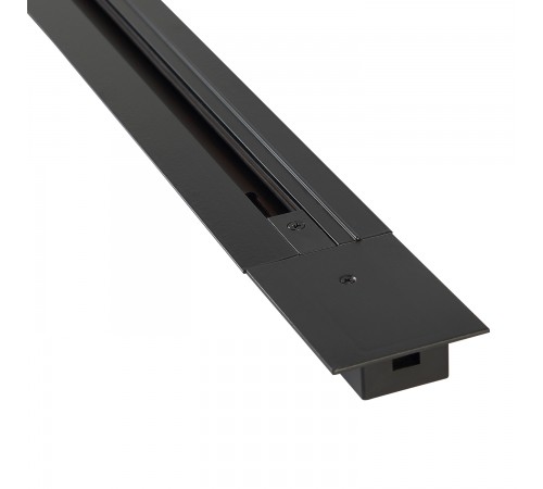 Шинопровод встраиваемый однофазный с питанием и заглушкой Crystal Lux CLT 0.121 01 L1000 BL