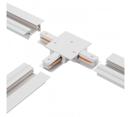Соединитель Т-образный (однофазный) для встраиваемого шинопровода Crystal Lux CLT 0.2211 02 WH