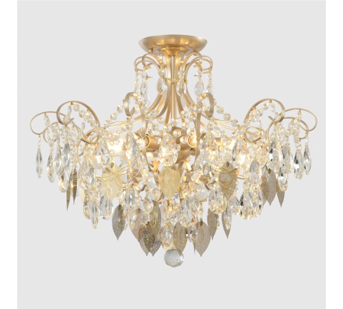 Светильник потолочный Crystal Lux ESMIRALDA PL6 GOLD
