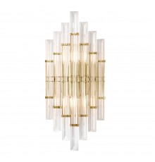 Бра Crystal Lux SARAGOSA AP2 BRASS/TRANSPARENTE