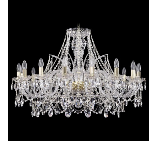 Подвесная люстра Bohemia Ivele Crystal 1411/16/360/G 1411