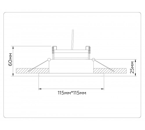 Встраиваемый светильник Ambrella Light TN52341 TN