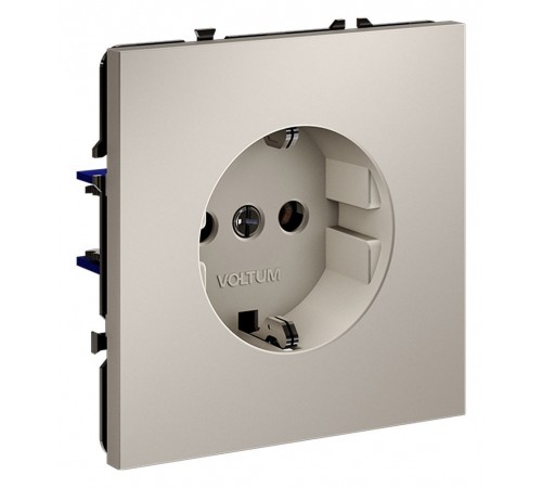 Розетка с заземлением, без рамки Voltum VLS040103 S70