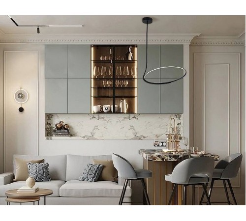 Светильник на штанге Italline IT013-6025 black 3000K IT013-6025