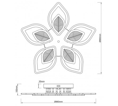 Потолочная люстра Escada 10288/10LED Anise