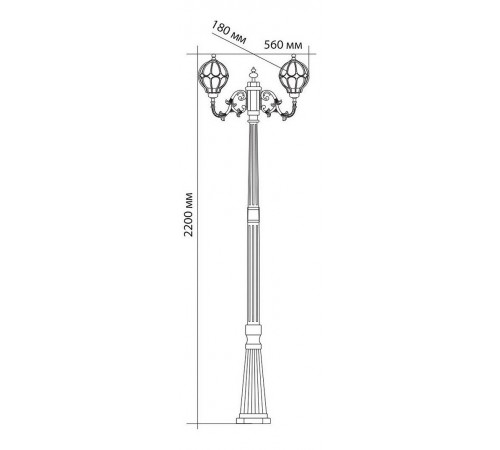 Фонарный столб Feron 11384 Сфера