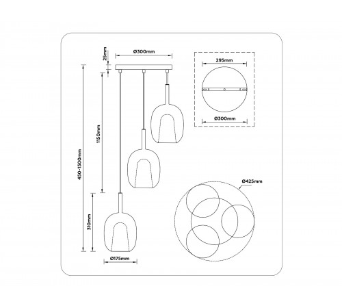 Подвесной светильник Ambrella Light LH11153 LH