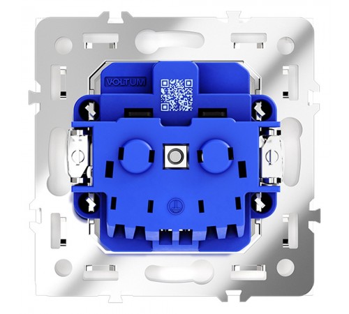 Розетка с заземлением, без рамки Voltum VLS040103 S70