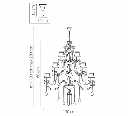 Подвесная люстра Osgona 715287 Nativo