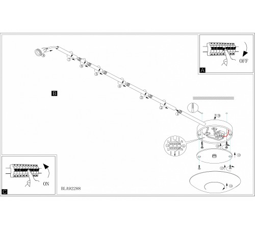 Подвес Eglo 92288 Extention