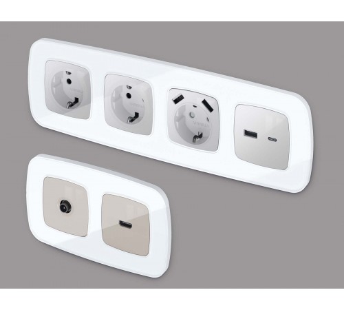 Рамка на 1 пост Ambrella Volt OF640101 Coint