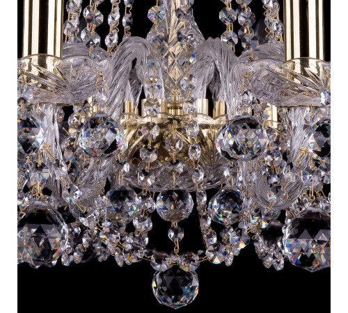 Подвесная люстра Bohemia Ivele Crystal 1402/10/240/G/Balls 1402