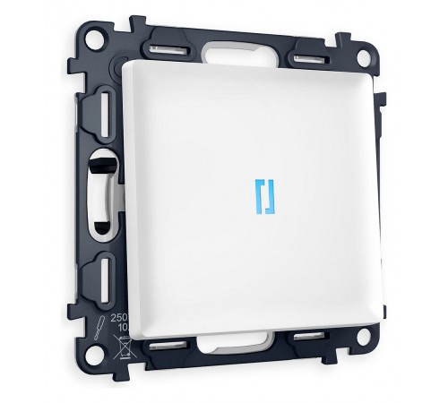 Выключатель одноклавишный с подсветкой без рамки Ambrella Volt MA122020 Quant