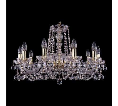Подвесная люстра Bohemia Ivele Crystal 1402/10/240/G/Balls 1402
