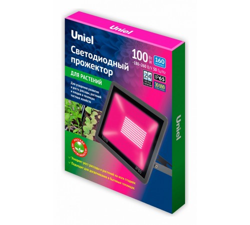 Настенно-потолочный прожектор для растений Uniel UL-00010385 ULF-P42