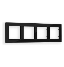 Рамка на 4 поста Ambrella Volt AF380804 Platos Стекло натуральное