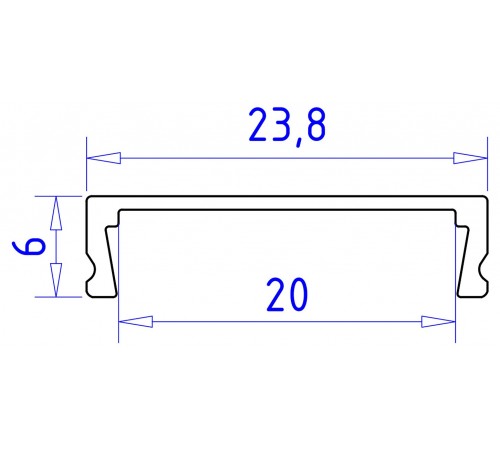 Профиль накладной Ambrella Light GP1800AL GP