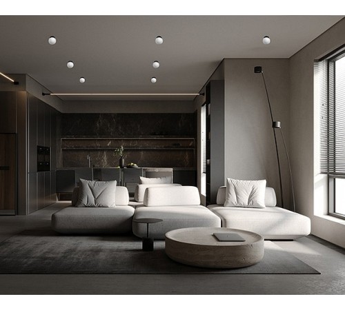 Встраиваемый светильник Italline IT08-8026 black 3000K IT08-8026