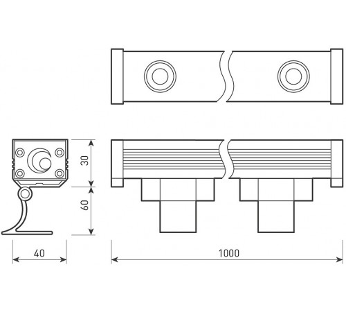 Настенный прожектор Arlight 023624 Line wallwasher