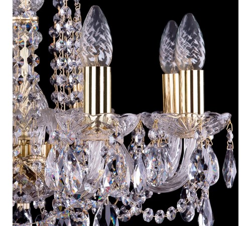 Подвесная люстра Bohemia Ivele Crystal 1402/8/160/G 1402