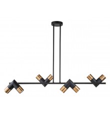 Люстра на штанге Indigo 11036/8R Black Doppio