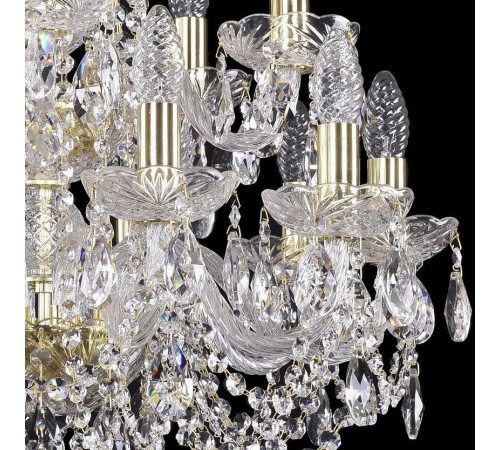 Подвесная люстра Bohemia Ivele Crystal 1402/10+5/195/2d/G 1402