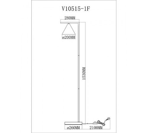 Торшер Moderli V10515-1F Omaha