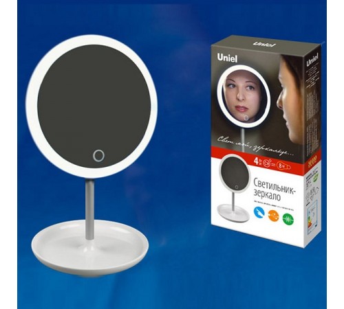 Зеркало настольное с подсветкой Uniel UL-00002758 TLD-590