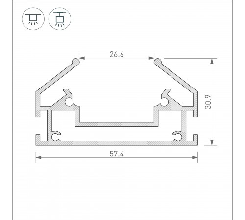 Профиль-держатель Arlight 039173 MAG-ORIENT