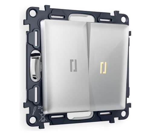 Выключатель проходной двухклавишный с подсветкой Ambrella Volt MA404030 Quant