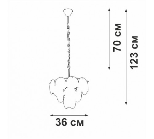Подвесная люстра Vitaluce V5888-8/7 V5888