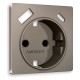Накладка для розетки с заземлением и со шторками и 2хUSB type A и C Ambrella Volt AP6400 Quant