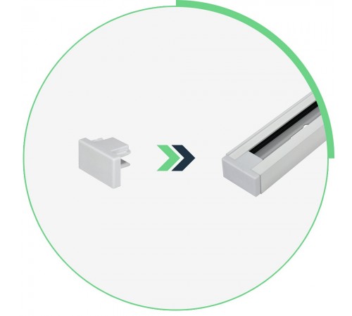 Заглушка для трека Hesby Lighting 0034 Skylite