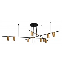 Люстра на штанге Indigo 11031/9R Black Breve