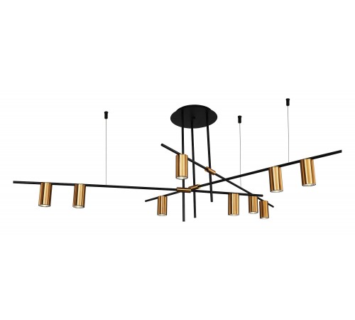 Люстра на штанге Indigo 11031/9R Black Breve