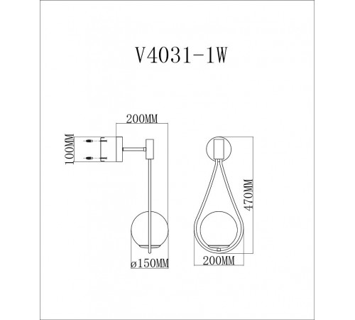 Бра Moderli V4031-1W Bestia
