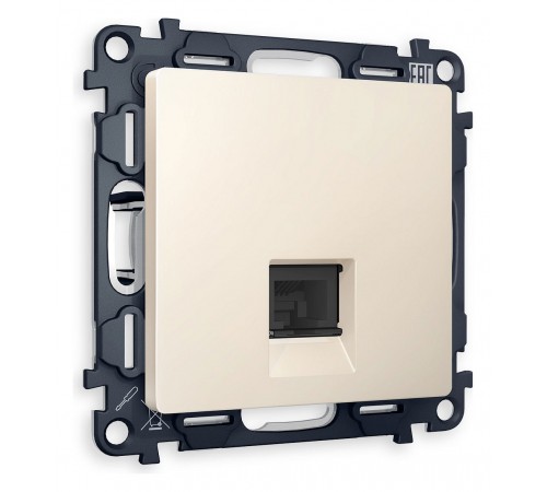 Розетка телефонная RJ-11 со штрокой, без рамки Ambrella Volt MA332030 Quant