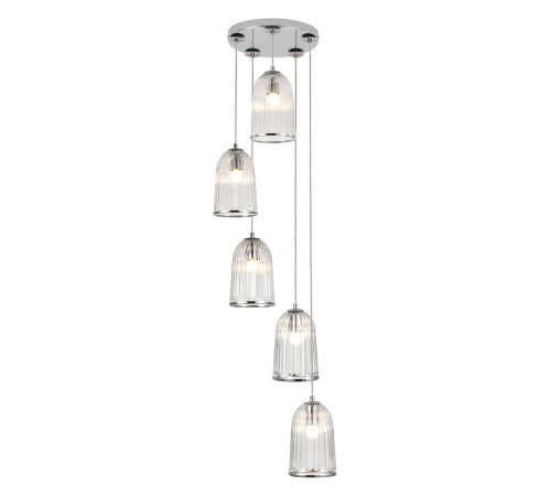 Подвесной светильник Indigo 11046/5P Chrome Lucido