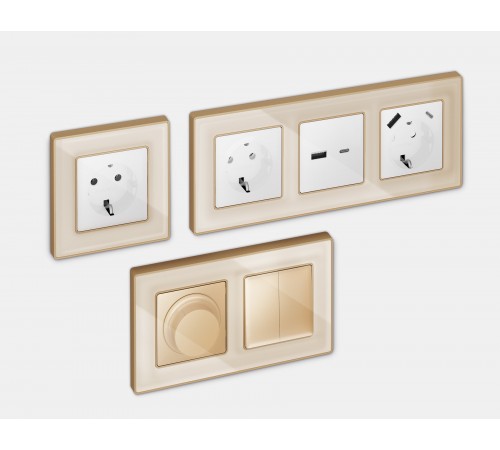 Рамка на 3 поста Ambrella Volt AF580343 Arctic