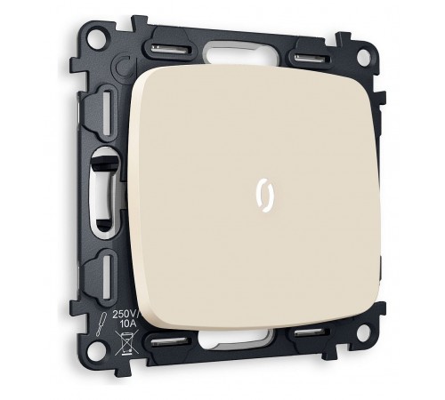 Выключатель одноклавишный с подсветкой без рамки Ambrella Volt MO322015 Quant