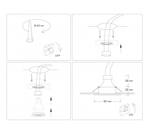 Встраиваемый светильник Ambrella Light TN102456 TN