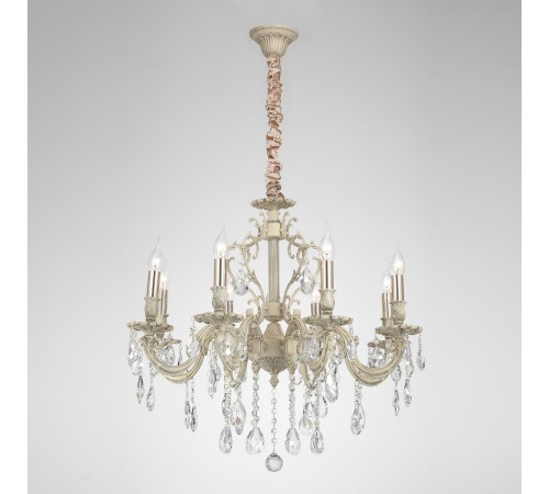 Подвесная люстра Lucia Tucci BARLETTA 1730.8 cream white Barletta